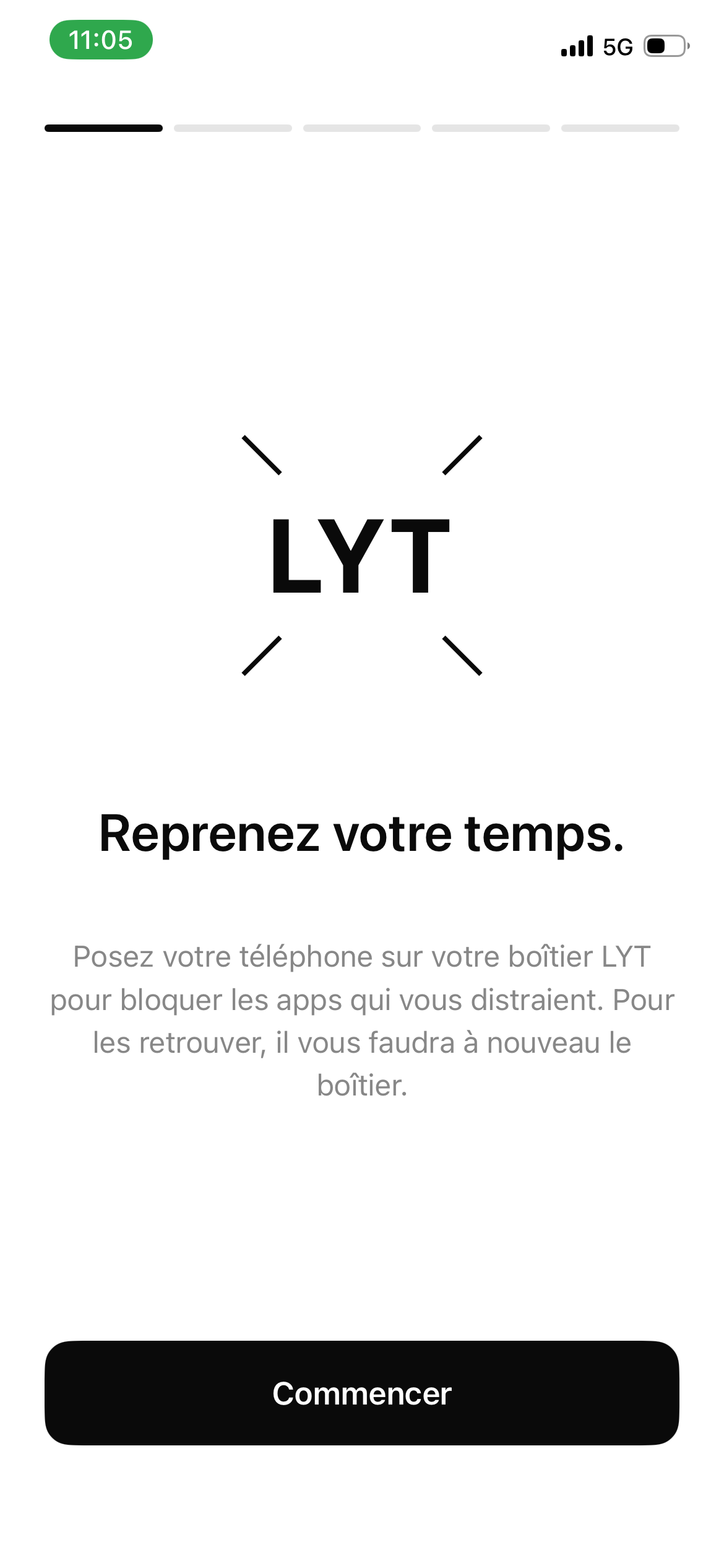 Application LYT — reprenez votre temps
